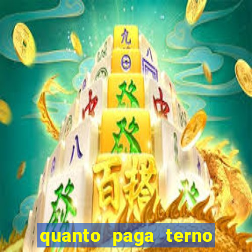 quanto paga terno da loteria federal