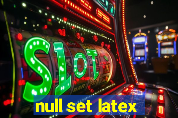 null set latex