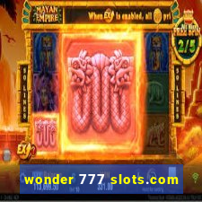 wonder 777 slots.com